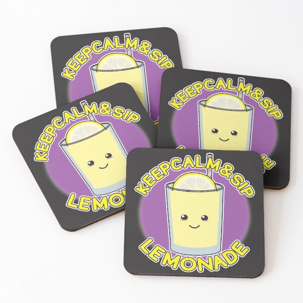 Item preview, Funny Cute Kawaii Keep Calm & Sip Lemonade Graphic Text Design  designed and sold by NightGleam.