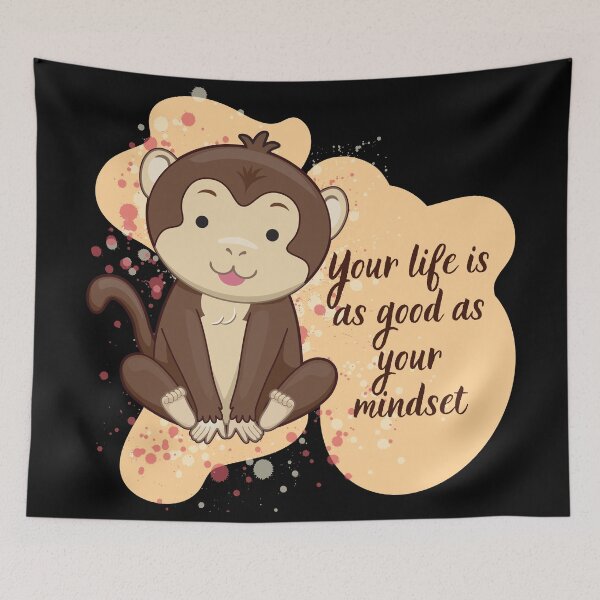Item preview, Baby Monkey Be the best version of you designed and sold by Imakeyouhappy.