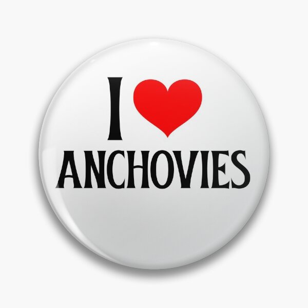Item preview, I love Anchovies I heart Anchovies designed and sold by JinkerCreations.