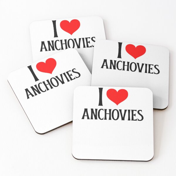 Item preview, I love Anchovies I heart Anchovies designed and sold by JinkerCreations.