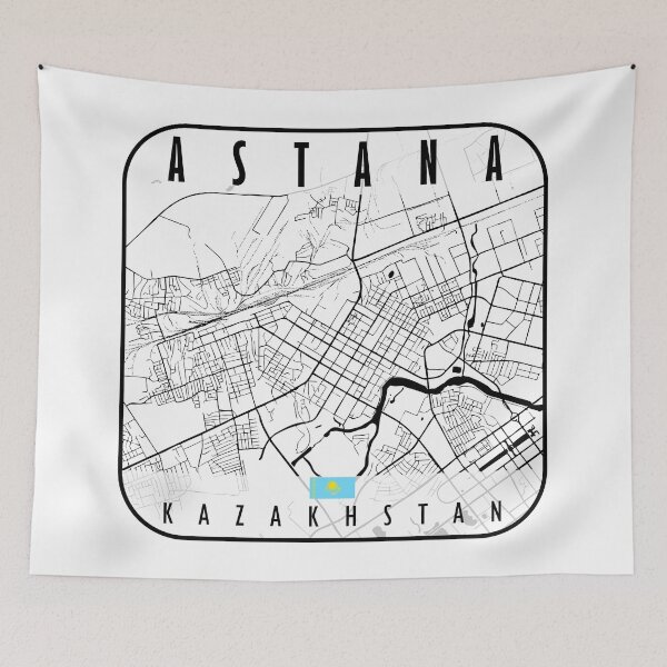 Item preview, Astana Map Kazakhstan designed and sold by hatimelhag.