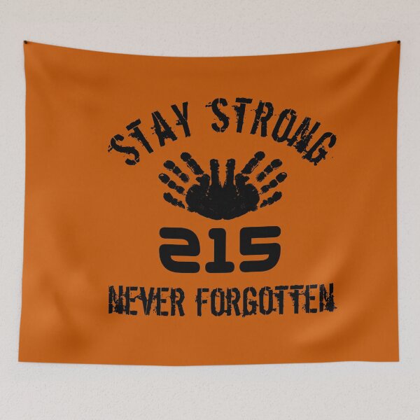 Item preview, Never Forgotten Every Child Matters Black Text Design With Children Footprint : Orange Shirt Day  designed and sold by Design-Maniya.