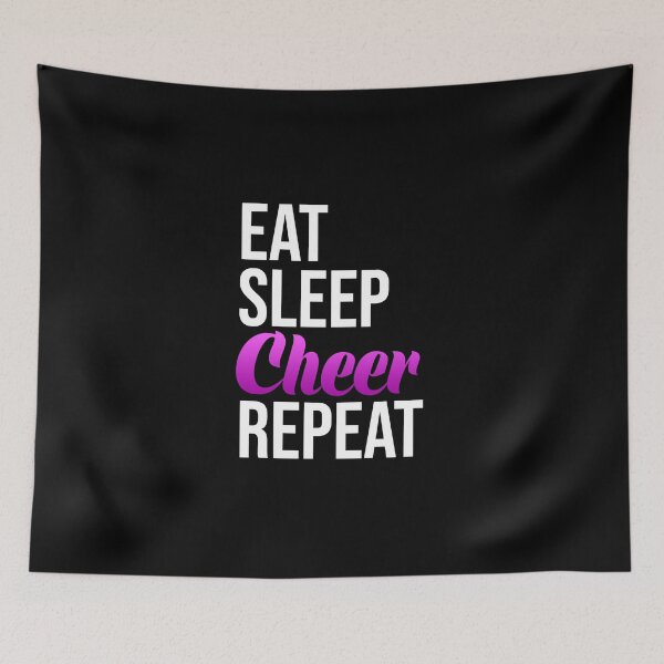 Item preview, Eat Sleep Cheer Repeat designed and sold by DynastyArt.