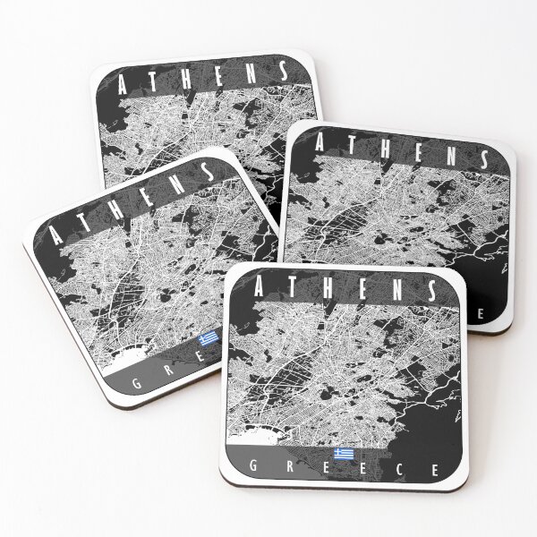 Item preview, Athens Map Greece designed and sold by hatimelhag.