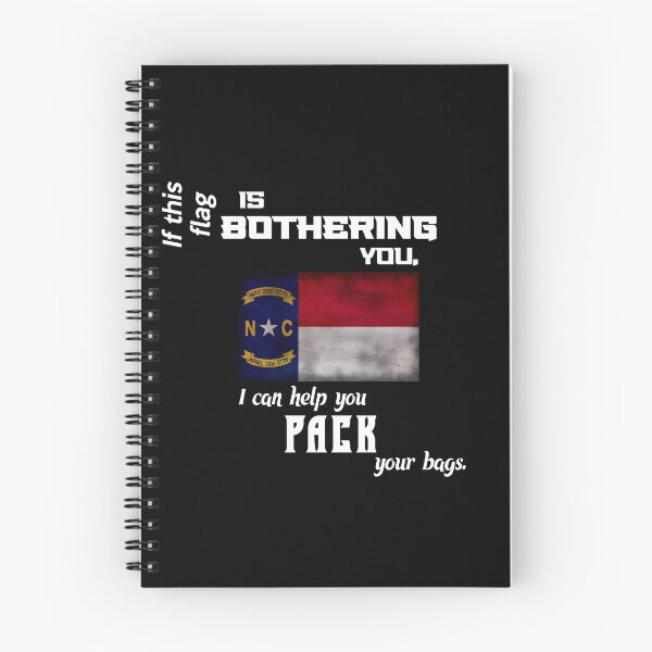 Item preview, North Carolinian flag - pack your bags designed and sold by 2Girls1Shirt.