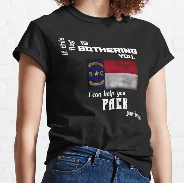 North Carolinian flag - pack your bags Classic T-Shirt