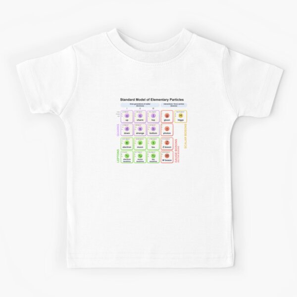 Standard Model Higgs Boson Particle Physics Student Gift Outline Kids T-Shirt