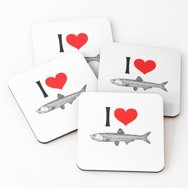 Item preview, I heart Anchovies - I love Anchovies  designed and sold by JinkerCreations.