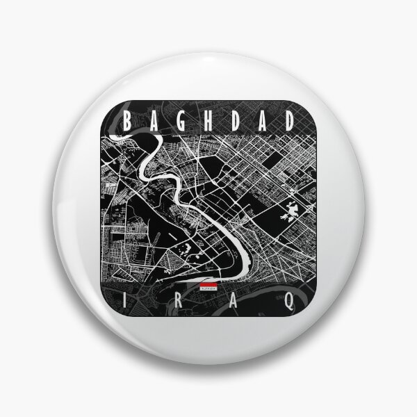 Item preview, Baghdad Map Iraq designed and sold by hatimelhag.