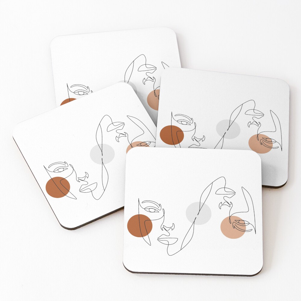 Item preview, Coasters (Set of 4) designed and sold by OneLinePrint.