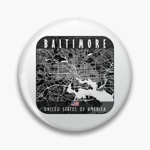 Item preview, Baltimore Map USA designed and sold by hatimelhag.