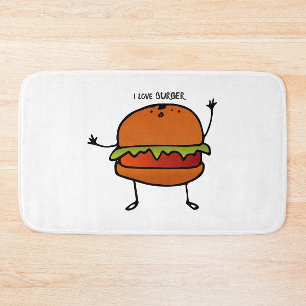 Item preview, White Top Burger T Shirt designed and sold by Billium Halder.