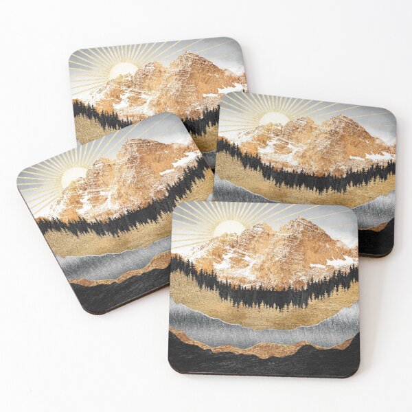 Item preview, Sun Shining Over the Maroon Bells - Colorado - Abstract Design designed and sold by JackMoreh.