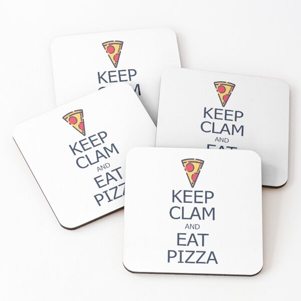 Item preview, KEEP CLAM AND EAT PIZZA designed and sold by bosilvercat.