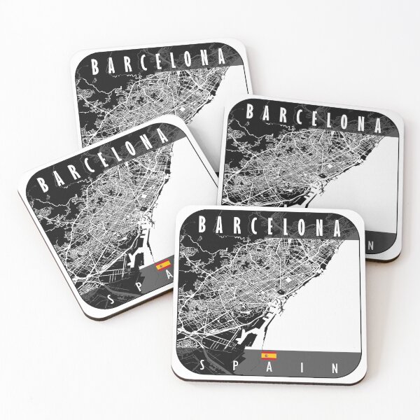 Item preview, Barcelona Map Spain designed and sold by hatimelhag.