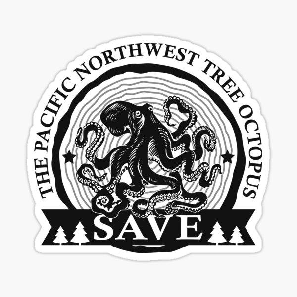 Save the Pacific Northwest Tree Octopus Sticker