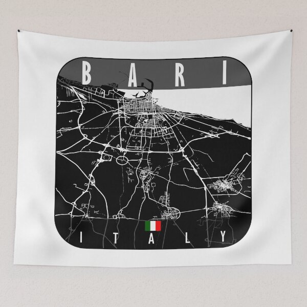 Item preview, Bari Map Italy designed and sold by hatimelhag.