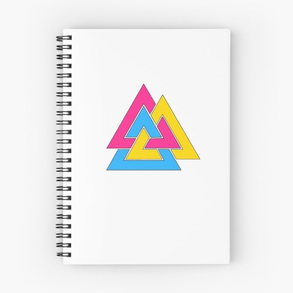 Item preview, Pansexual Viking Valknut designed and sold by hereticbassist.