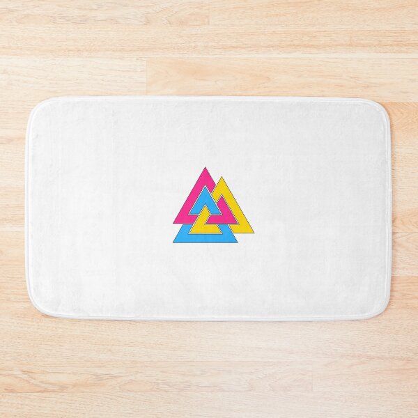 Item preview, Pansexual Viking Valknut designed and sold by hereticbassist.