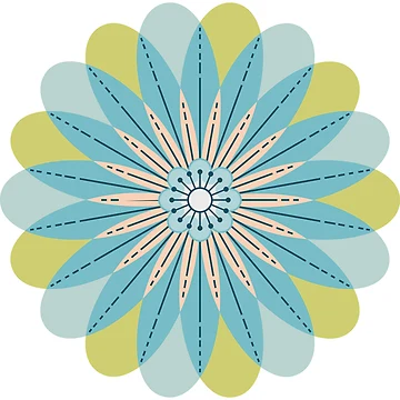 Artwork thumbnail, Flower Pattern: Daisy Chain: Wirth by Red Wolf
