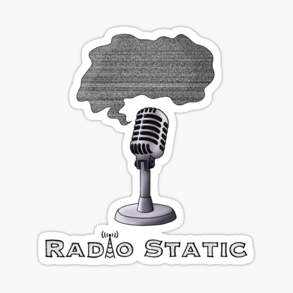 "Radio Static Classic" Sticker for Sale by ModernTableLegs Redbubble