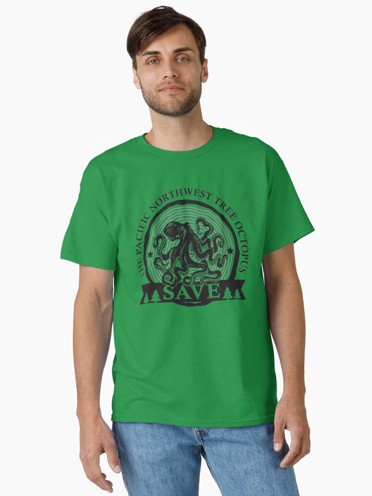 Thumbnail 1 of 7, Classic T-Shirt, Save the Pacific Northwest Tree Octopus designed and sold by FR3DXVII.