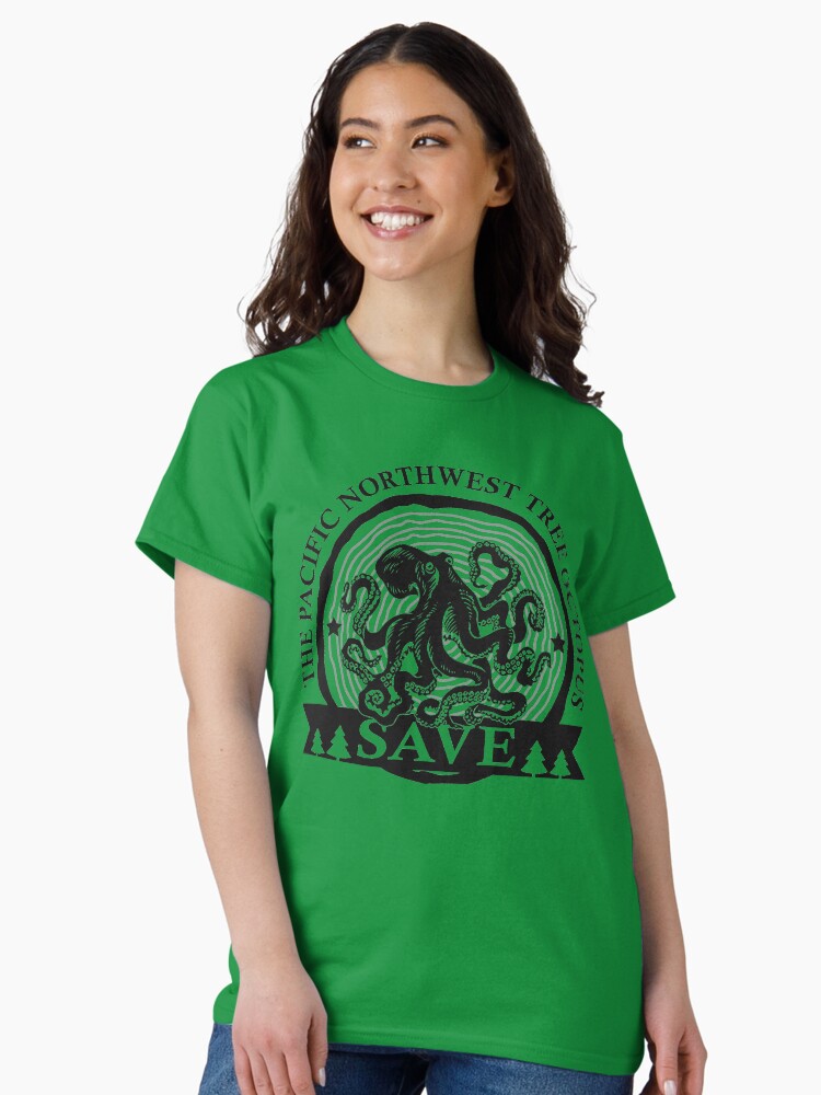 Thumbnail 2 of 7, Classic T-Shirt, Save the Pacific Northwest Tree Octopus designed and sold by FR3DXVII.