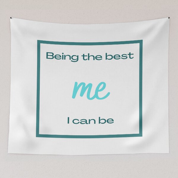 Item preview, Being the best me i can be (blue, white) designed and sold by zav2001.