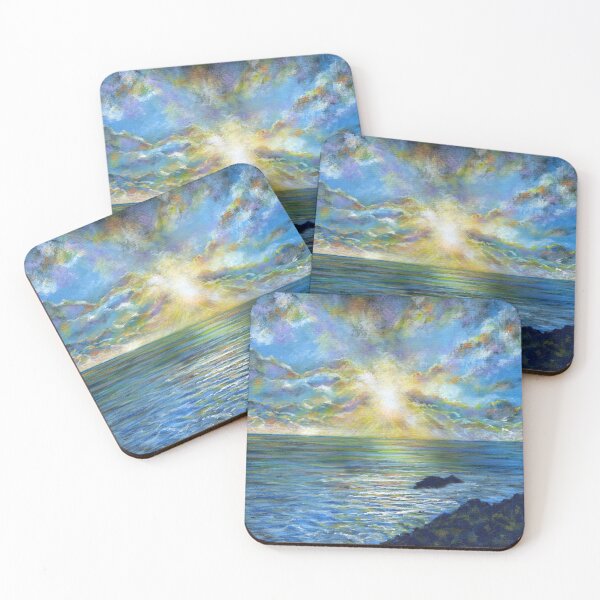 Item preview, Anglesey sunset seascape painting designed and sold by Marion Yeo.