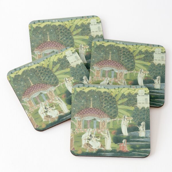 Item preview, Bani Thani Bathing at Pholl Sagar Palace designed and sold by HinduArtGallery.