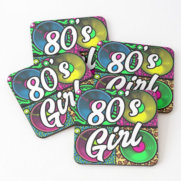 Item preview, 80's Girl, Retro Vinyl Records Animal Print 80's Music Punk Rock designed and sold by funnytshirtemp.