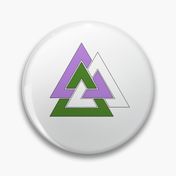 Item preview, Genderqueer/Non-binary Viking Valknut designed and sold by hereticbassist.