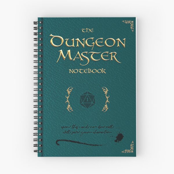Item preview, The Dungeon Master Notebook (Blue) designed and sold by Doppiasberla.