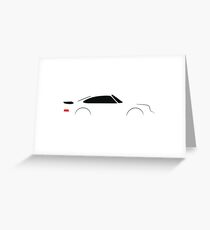 1990 Turbo Sports Car Greeting Card
