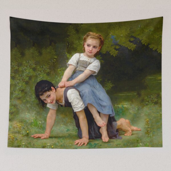 Item preview, The Horseback Ride by Bouguereau designed and sold by academic-art.