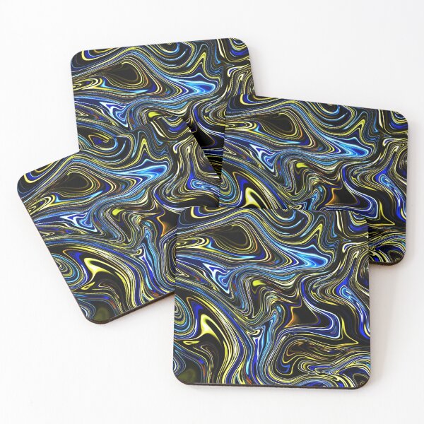 Item preview, Neon Blue & Yellow Liquid designed and sold by Flydea.