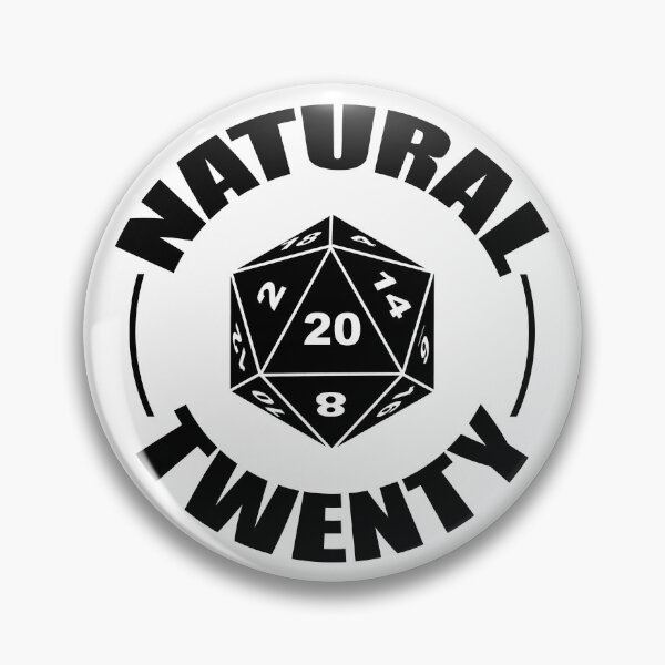 Item preview, Natural Twenty D20 designed and sold by Harley-Jay.