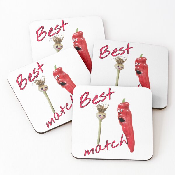 Item preview, Best match - a great pair like garlic - chili designed and sold by kikidu21.