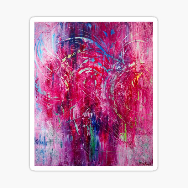 Abstrakt pink rosa Sticker