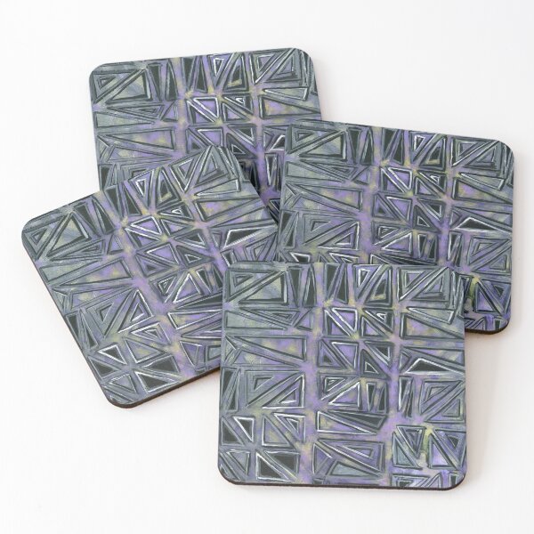 Item preview, Triangles design abstract painting designed and sold by Marion Yeo.