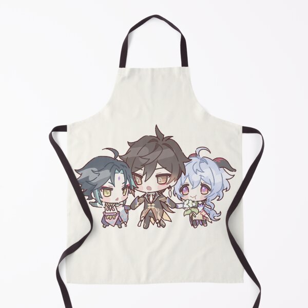 Aperçu de l'œuvre Genshin Impact Chibi Zhongshan, Ganyu et Xiao créée et vendue par NewEraMutant.