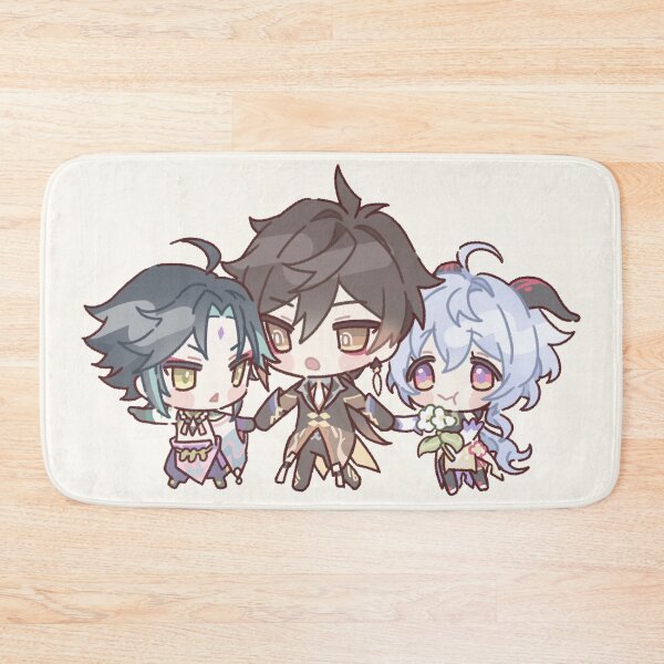 Item preview, Genshin Impact Chibi Zhongshan, Ganyu,  and Xiao designed and sold by NewEraMutant.