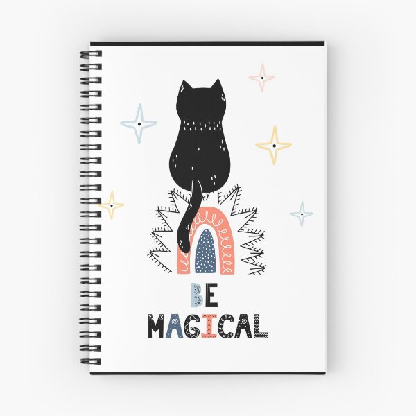 Item preview, Be magical, cute black kitten stand on rainbow designed and sold by Gbaya.