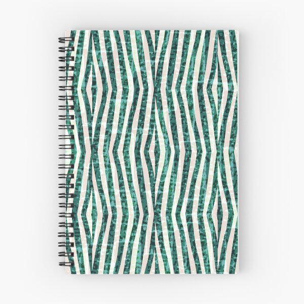 Item preview, Emerald Green Textural Wavy Pinstriped Pattern designed and sold by TextileInstinct.