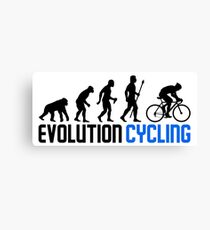 Evolution Cycling Canvas Print