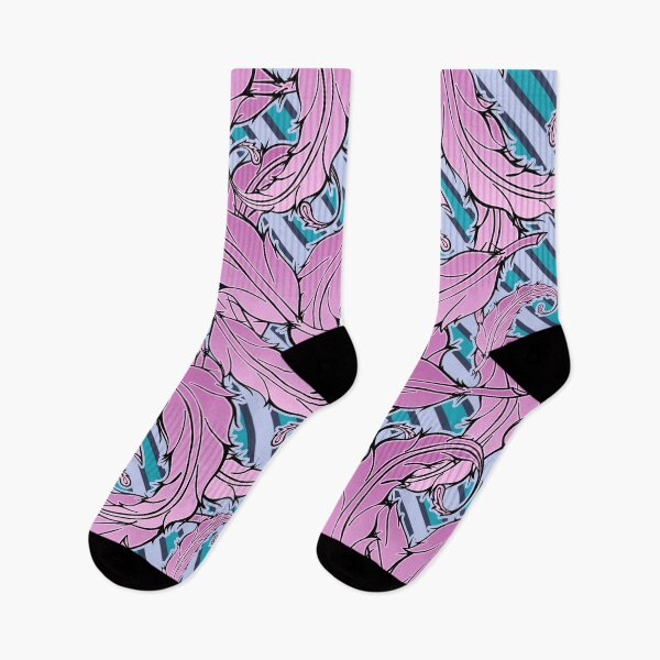 Item preview, Seamless feather pattern in pinks and blues. designed and sold by Michael Pulley.