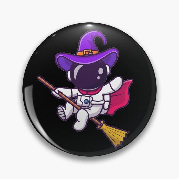Item preview, Cute astronaut flying with magic broom designed and sold by AwsomeStore.