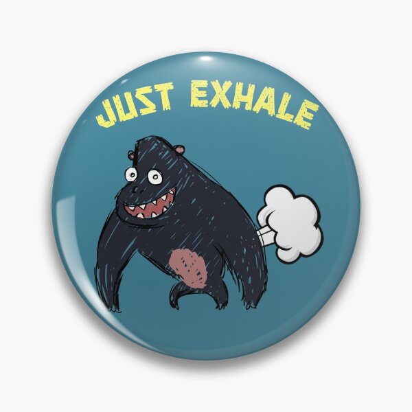 Item preview, Just exhale - funny fart monster designed and sold by SidTastic .