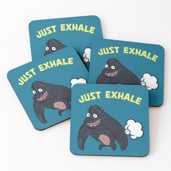 Item preview, Just exhale - funny fart monster designed and sold by SidTastic .
