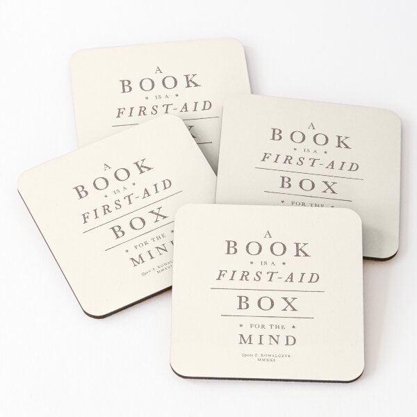 Item preview, Book First-Aid Box Vintage Quote designed and sold by Geek Updated.